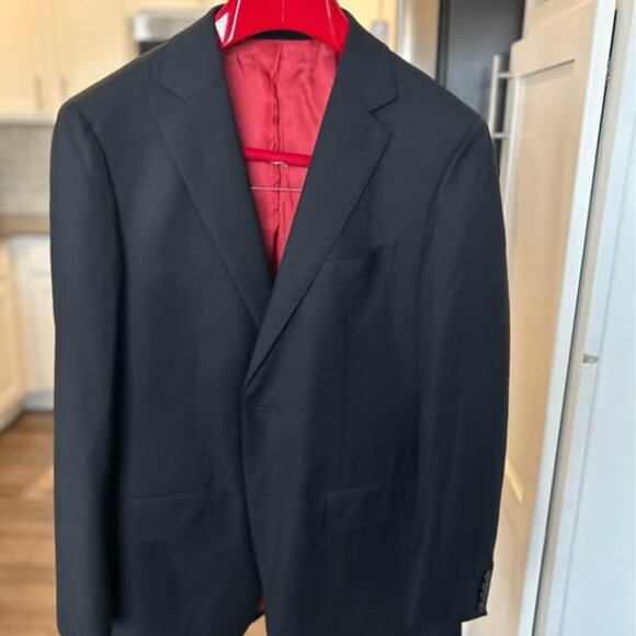 Men’s Black Suit Jacket - 40S Tailored Suit Supply Brand Worn 5 Times
